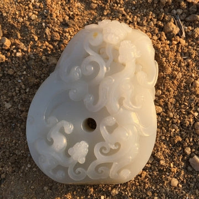 Seed material jade bi with chi dragon-ZROLMA(DZ20241013001)CM