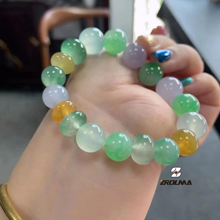 Natural Grade A Jadeite Duobao Bracelet - ZROLMA