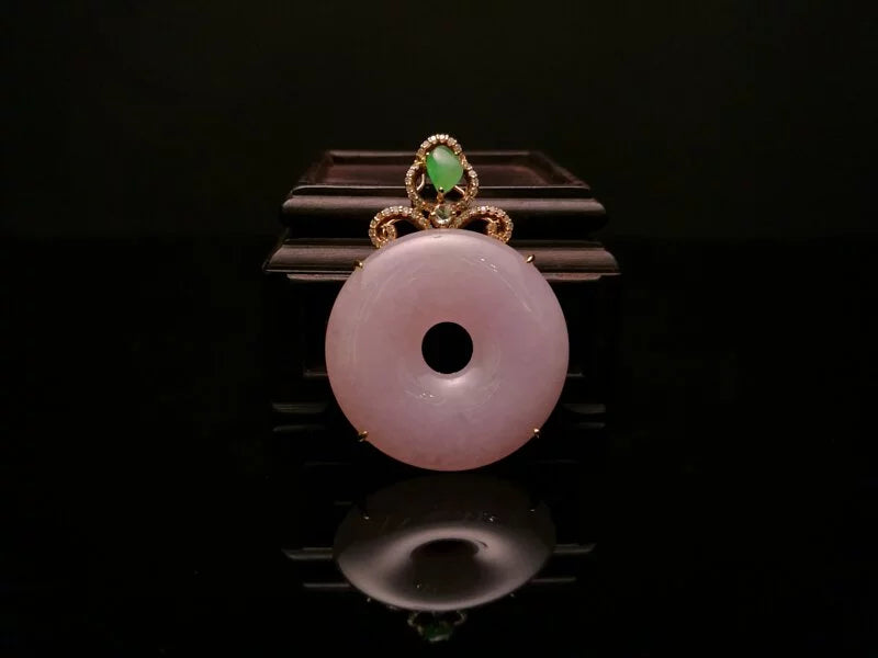 Purple jadeite safety buckle pendant--ZROLMA(DZ2024913001)