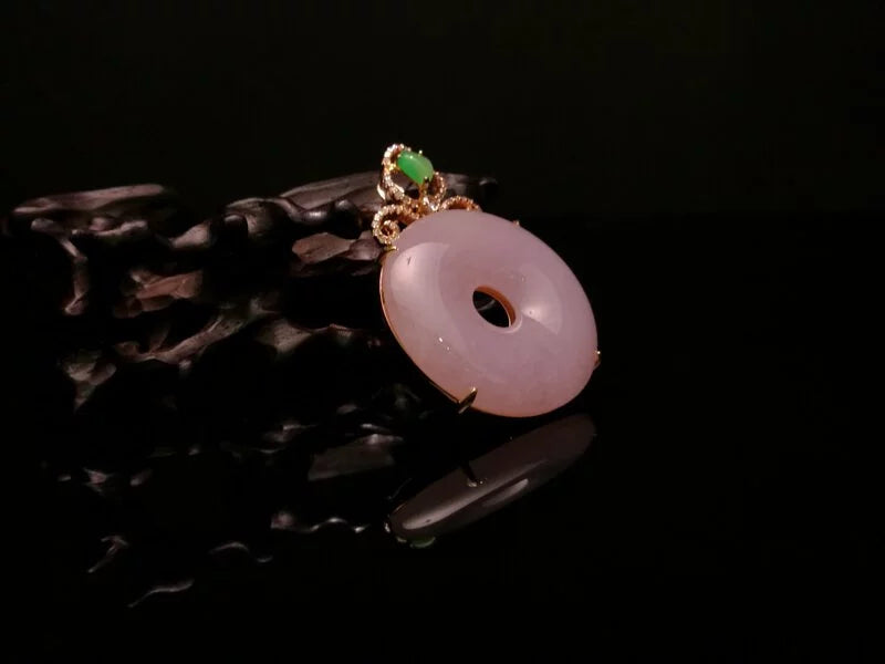 Purple jadeite safety buckle pendant--ZROLMA(DZ2024913001)