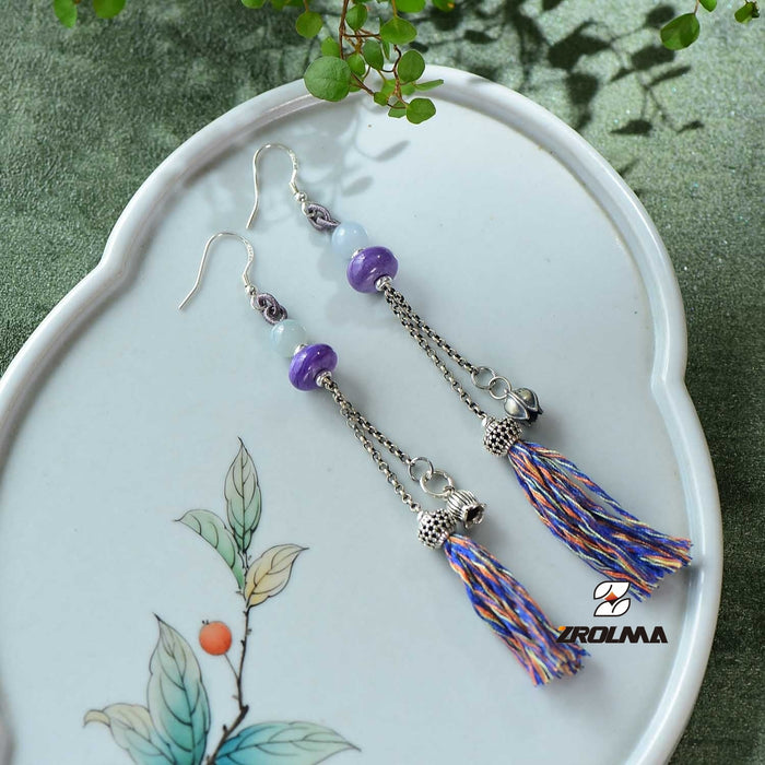 Tibetan characteristic jade Earrings 2024 18 - ZROLMA