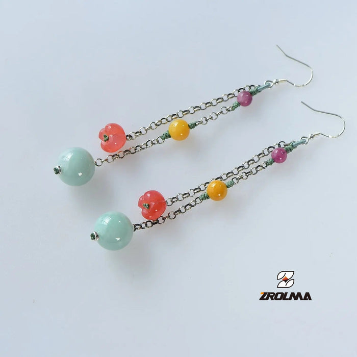 Tibetan characteristic jade Earrings 2024 30 - ZROLMA