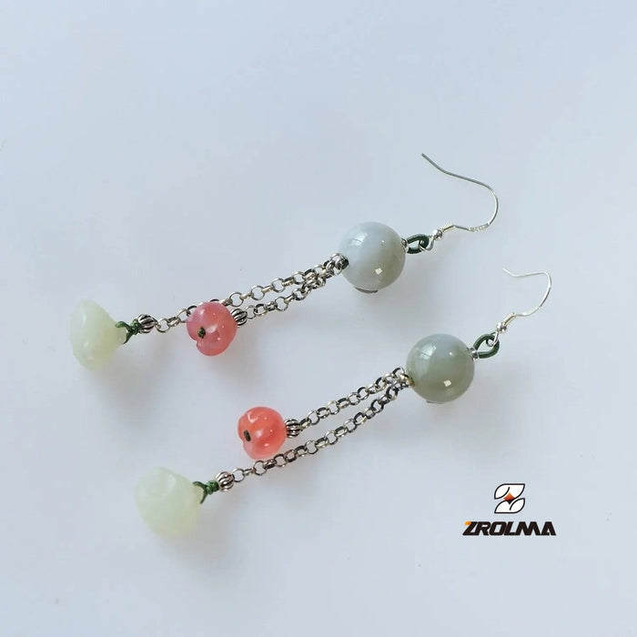 Tibetan characteristic jade Earrings 2024 31 - ZROLMA