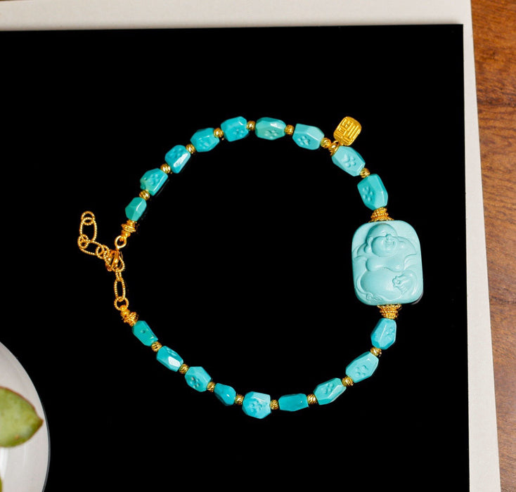 Turquoise Happy Buddha Bracelet-ZROLMA(SC2024925001)