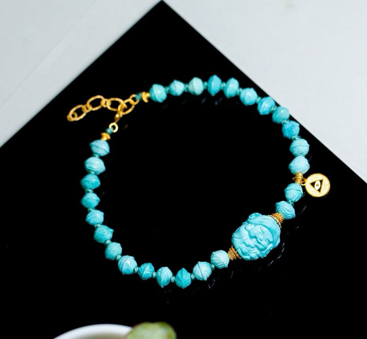 Turquoise God of Wealth bracelet-ZROLMA(SC2024925001)