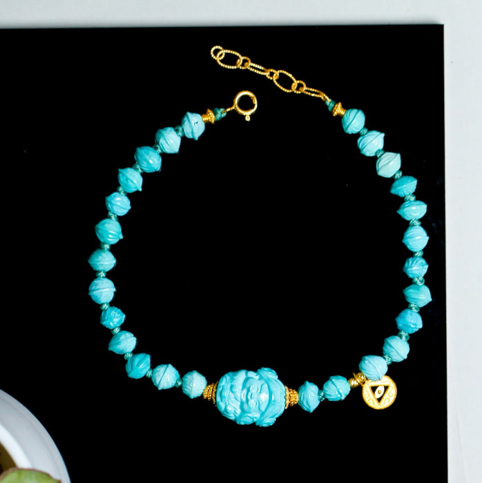 Turquoise God of Wealth bracelet-ZROLMA(SC2024925001)