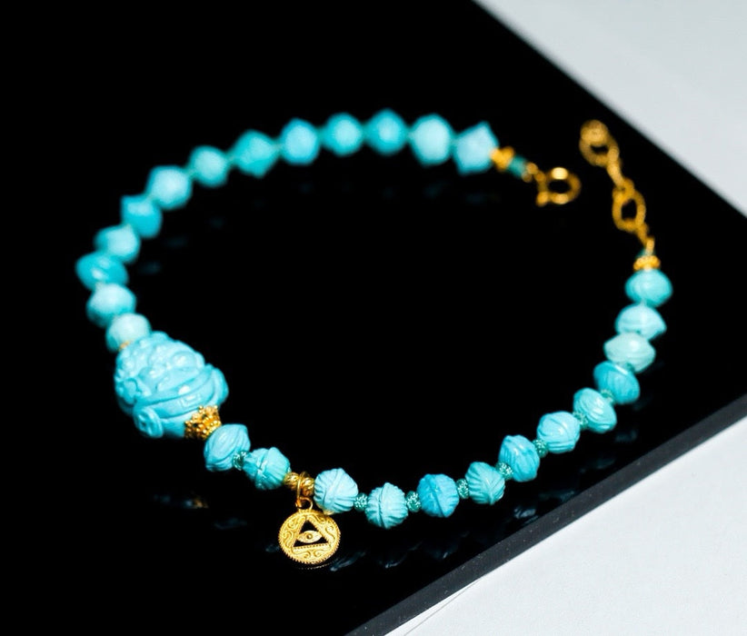 Turquoise God of Wealth bracelet-ZROLMA(SC2024925001)