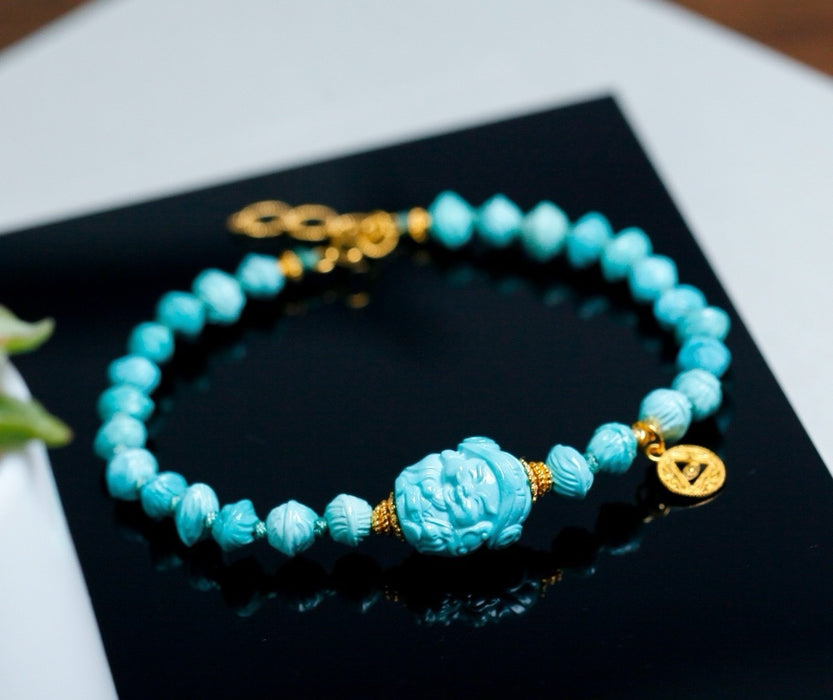 Turquoise God of Wealth bracelet-ZROLMA(SC2024925001)