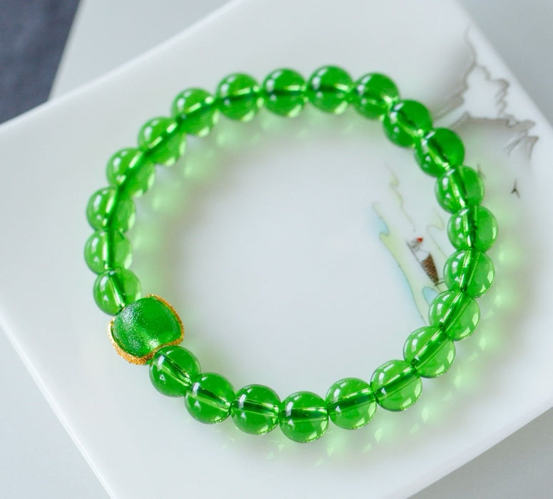 Pulsera de cuentas de cristal verde - ZROLMA (SC2024924001)