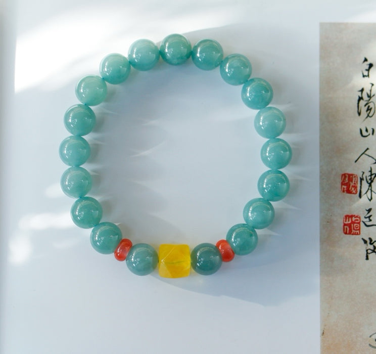 Icy blue water bead bracelet-ZROLMA(SC2024920001）