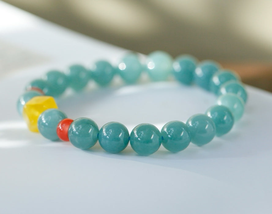 Icy blue water bead bracelet-ZROLMA(SC2024920001）