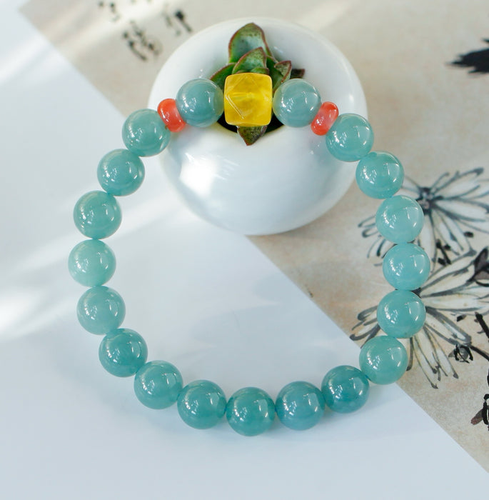 Icy blue water bead bracelet-ZROLMA(SC2024920001）