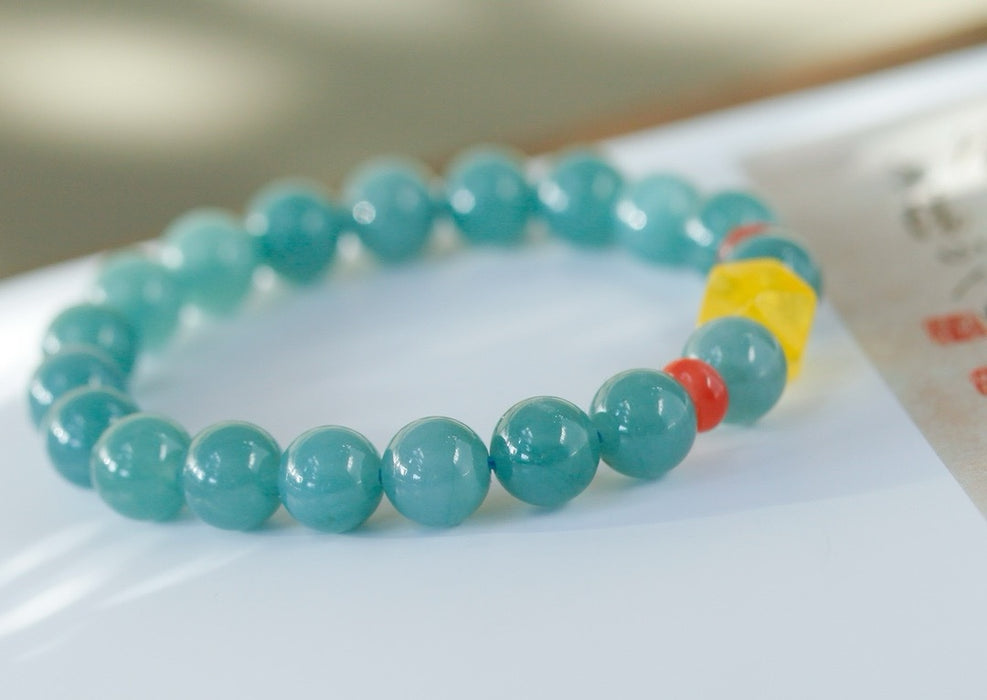 Icy blue water bead bracelet-ZROLMA(SC2024920001）