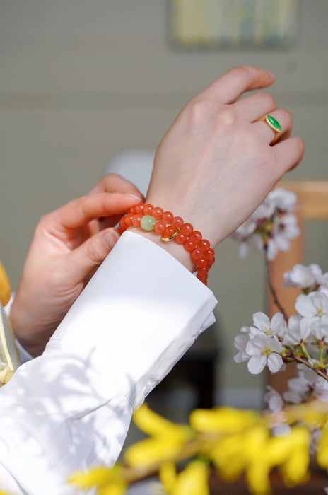 Pulsera de ágata roja del sur - ZROLMA (SC2024921001)