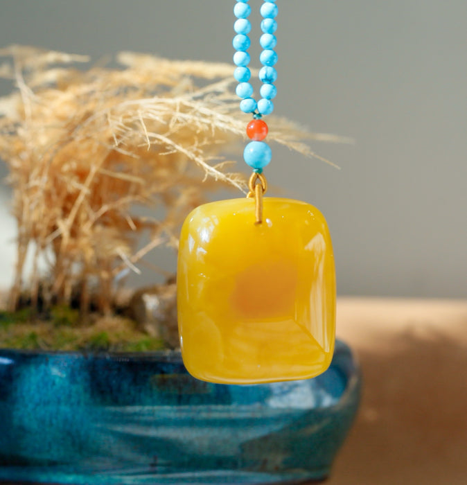 Amber worry-free pendant-ZROLMA(DZ2024920001)