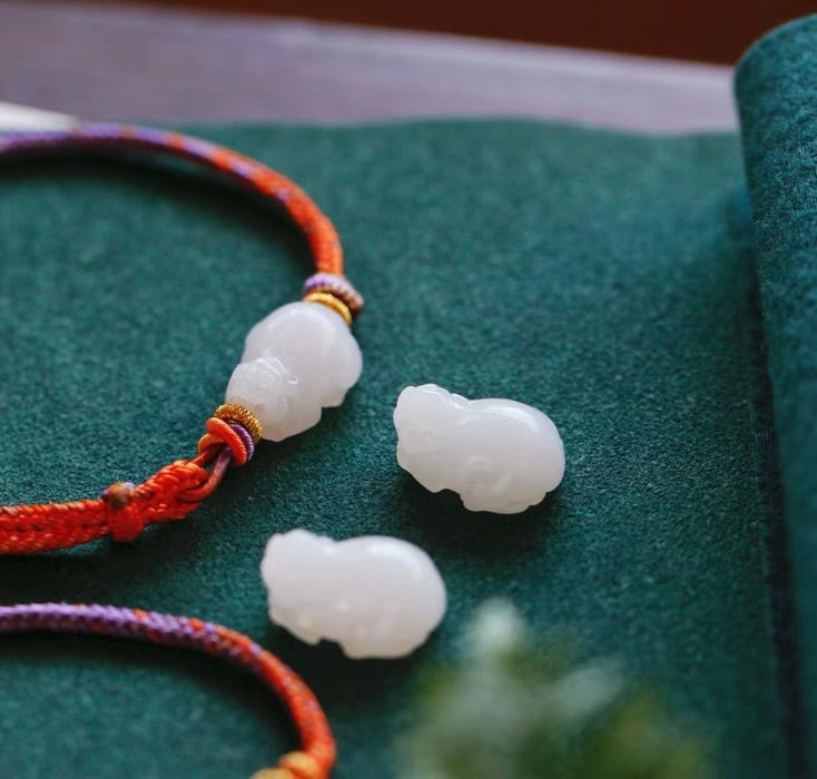 White jade Pixiu bracelet-ZROLMA(SC2024924001)