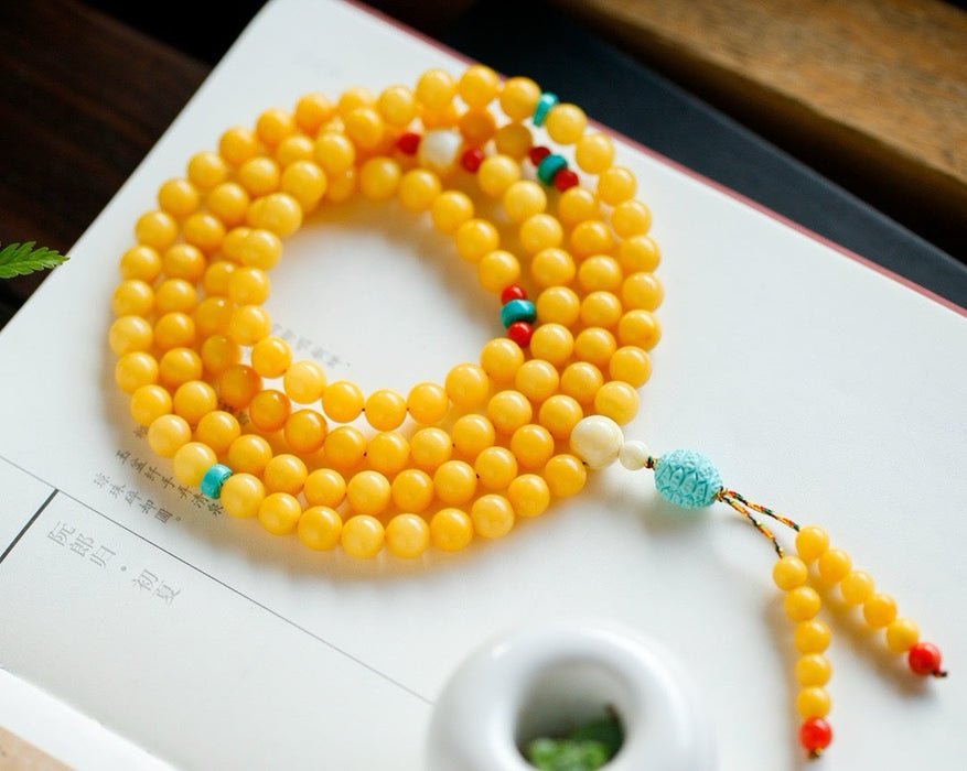 Beeswax bead string-ZROLMA(ZC2024919001)