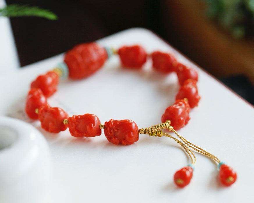 Pulsera de ágata roja del sur - ZROLMA (SC2024919001)