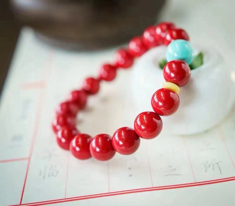 Cinnabar beaded bracelet-ZROLMA(SC2024920001)