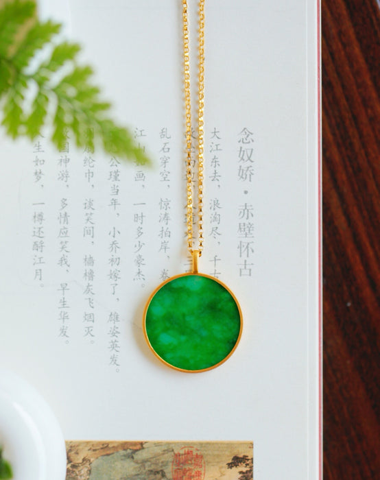 Spicy-colored wushipai jadeite pendant-ZROLMA(DZ2024924001)