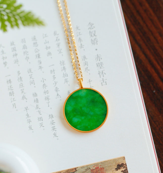 Spicy-colored wushipai jadeite pendant-ZROLMA(DZ2024924001)