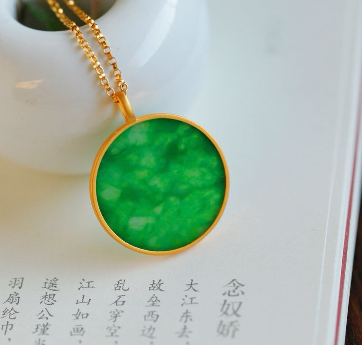 Spicy-colored wushipai jadeite pendant-ZROLMA(DZ2024924001)