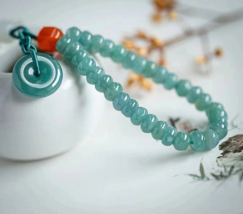 Ice blue water bead bracelet-ZROLMA(SC2024924001)