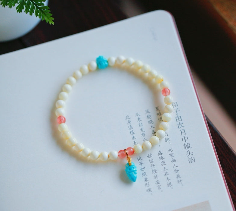 Natural white amber bracelet-ZROLMA(SC2024924001)