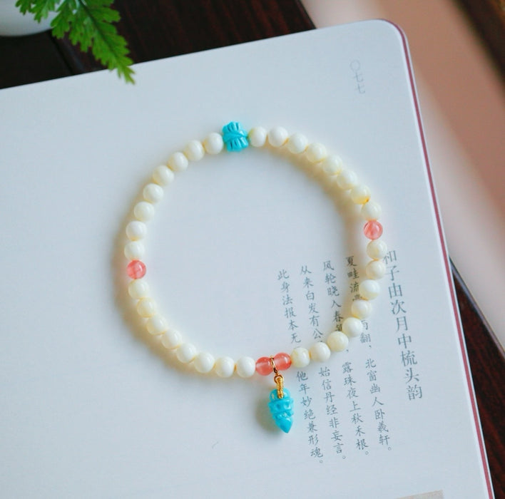 Pulsera de ámbar blanco natural - ZROLMA (SC2024924001)