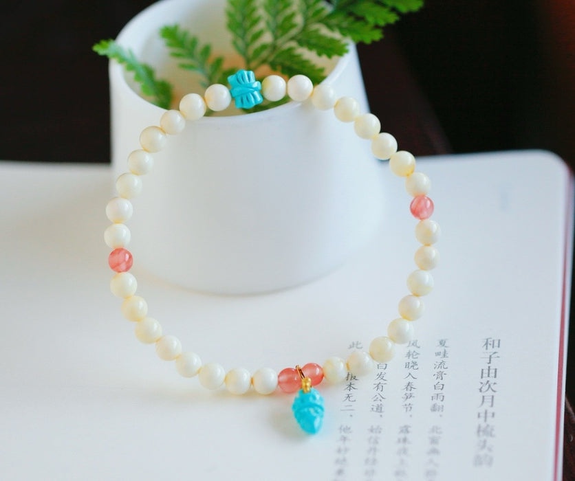 Natural white amber bracelet-ZROLMA(SC2024924001)