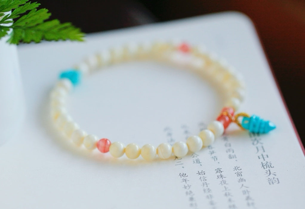 Natural white amber bracelet-ZROLMA(SC2024924001)