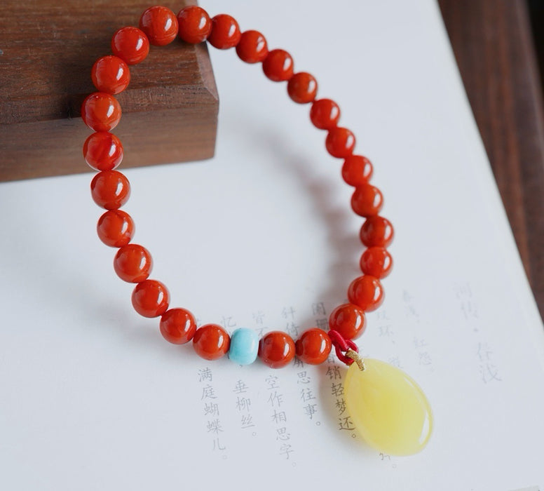 Natural southern red agate bracelet-ZROLMA(SC2024923001)