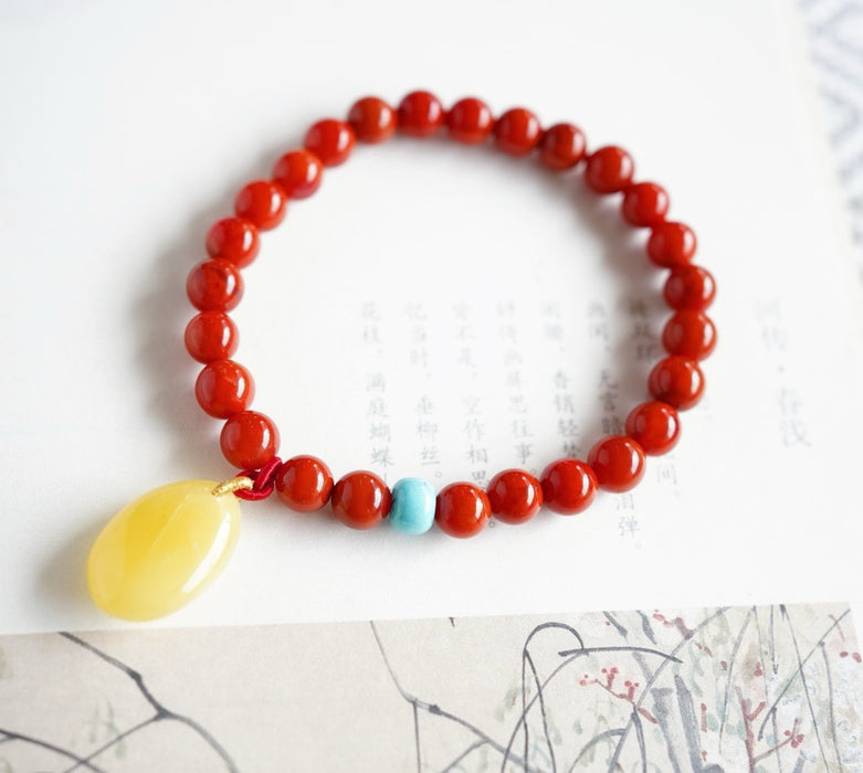 Natural southern red agate bracelet-ZROLMA(SC2024923001)