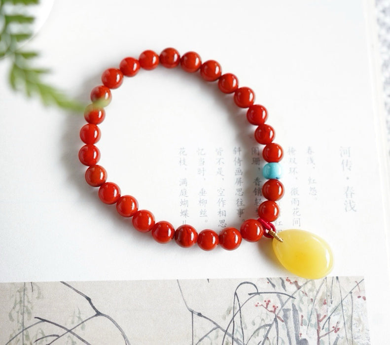 Natural southern red agate bracelet-ZROLMA(SC2024923001)