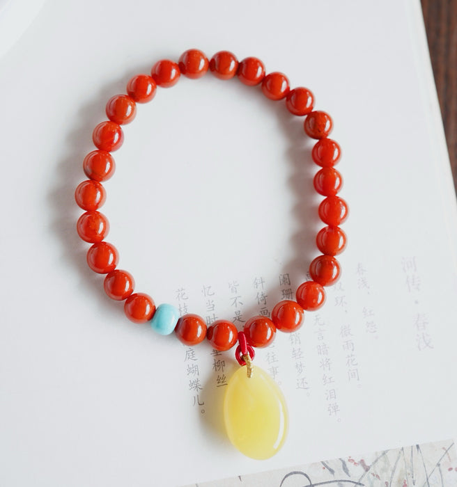 Natural southern red agate bracelet-ZROLMA(SC2024923001)