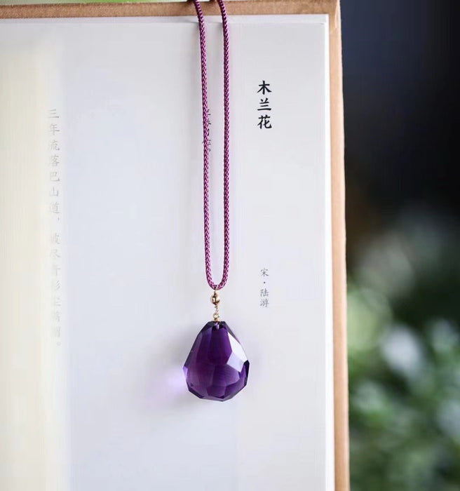 Crystal-color lavender amethyst pendant-ZROLMA(DZ2024923001)