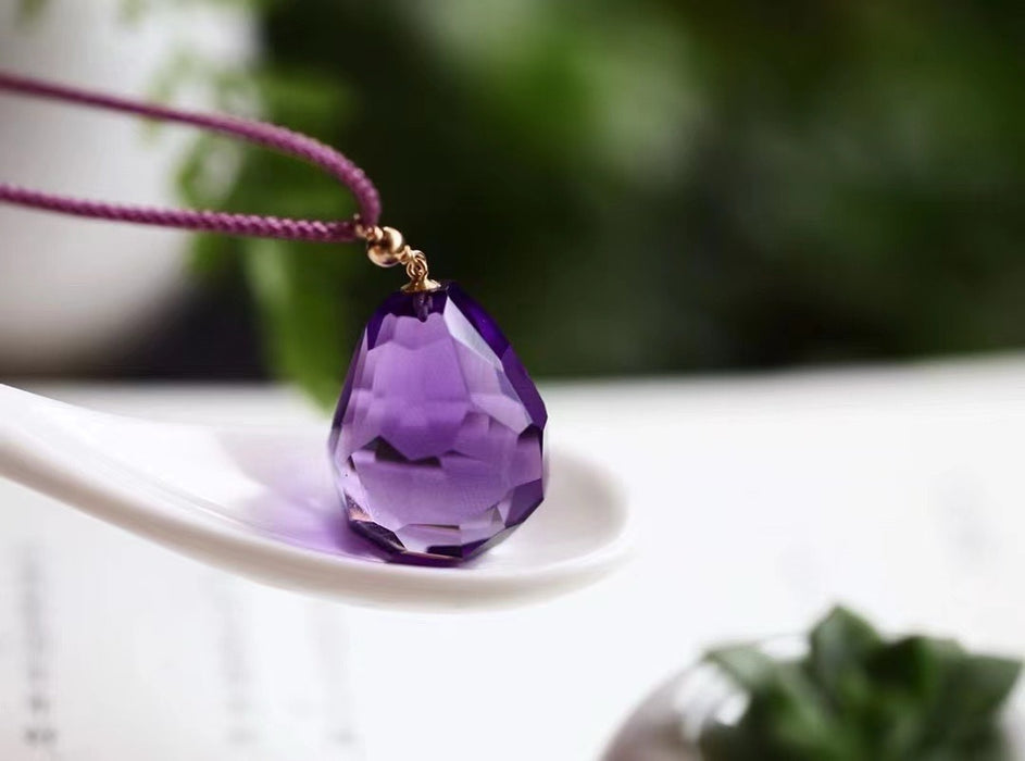 Crystal-color lavender amethyst pendant-ZROLMA(DZ2024923001)