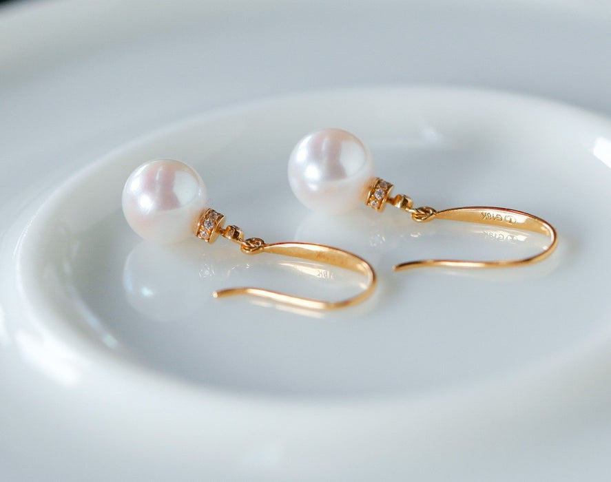 18K seawater pearl ear hook-ZROLMA(ES2024923001)