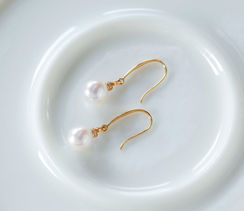 18K seawater pearl ear hook-ZROLMA(ES2024923001)