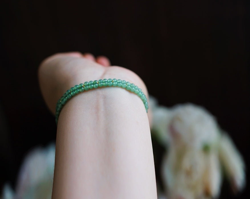 Pulsera de múltiples hilos de jadeíta verde soleado - ZROLMA (SC2024925001)