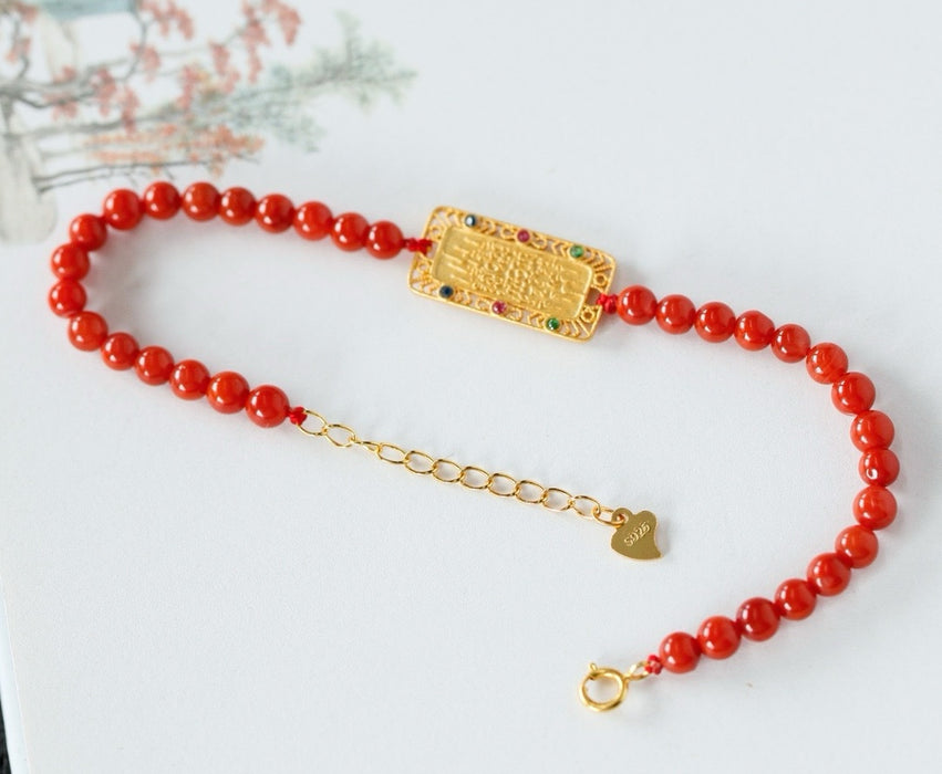 South Red Five Mantras Bracele-ZROLMA(SC2024925001)