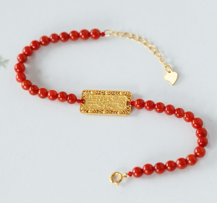 South Red Five Mantras Bracele-ZROLMA(SC2024925001)