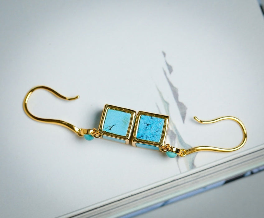 Turquoise ear hook-ZROLMA(ES2024920001)