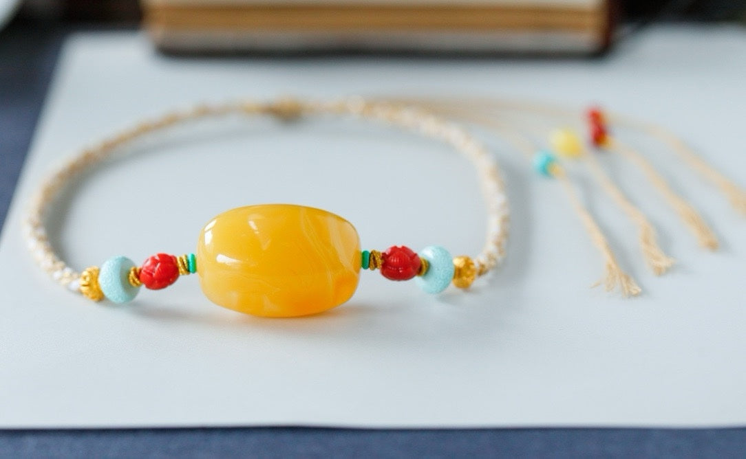 Chicken fat yellow pass-through bracelet-ZROLMA(SC2024924001)