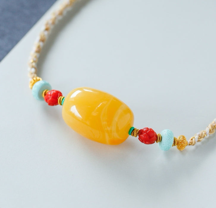 Chicken fat yellow pass-through bracelet-ZROLMA(SC2024924001)