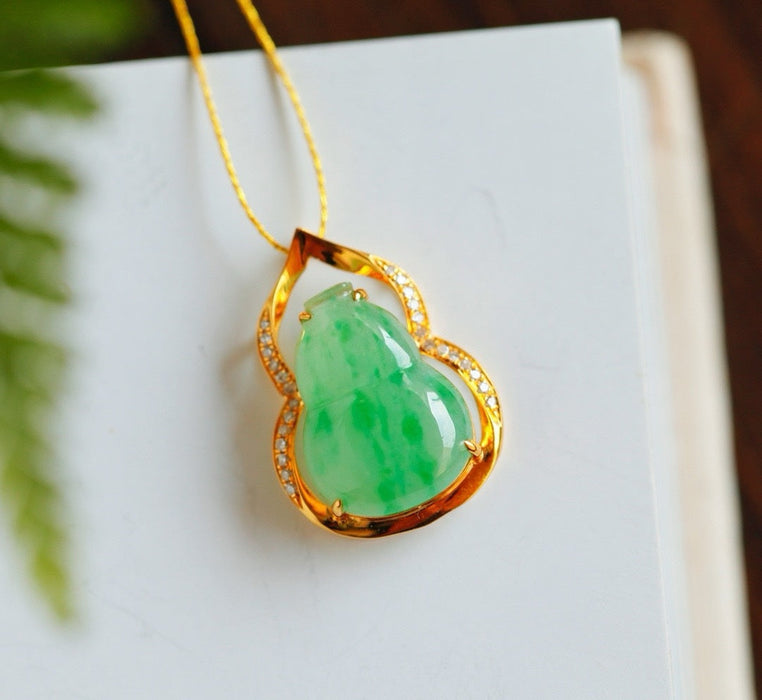 Yang green jade gourd pendant-ZROLMA(DZ2024923001)