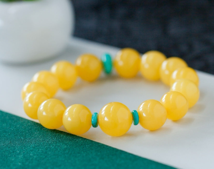 Natural full honey amber bracelet-ZROLMA(SC2024920001）