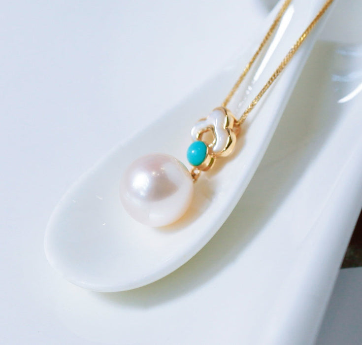 Natural freshwater pearl pendant.-ZROLMA(DZ2024920001)