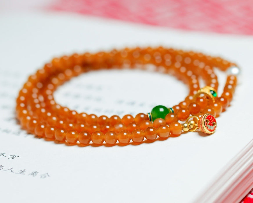 Hetian sugar-colored bead necklace-ZROLMA(ZC2024923001)