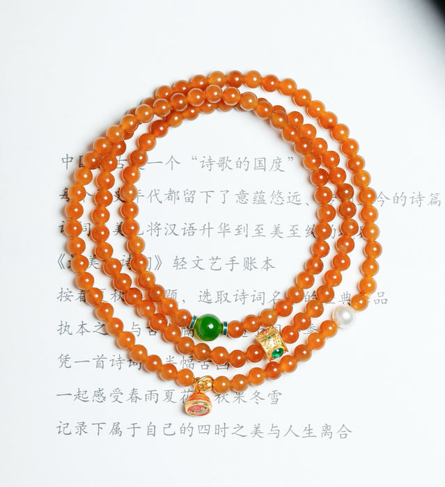 Hetian sugar-colored bead necklace-ZROLMA(ZC2024923001)